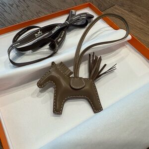 Brand new Hermes horse bag charm
